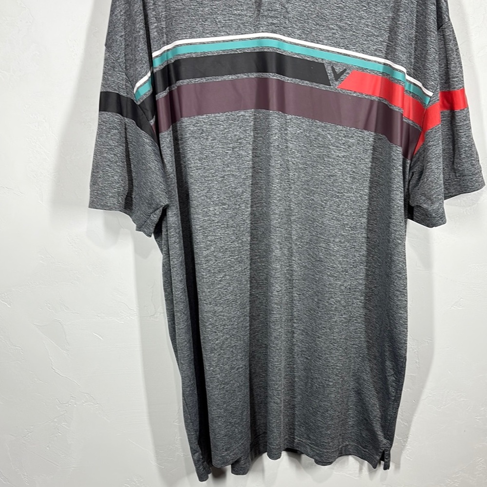 Callaway Red and Gray Polo Shirt size 2XLT - Picture 3 of 11